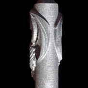 Imitation Shungite hand carved dragon 83g in sunlight - Rocks and Things Store