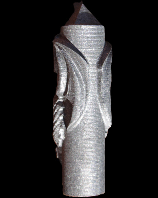 Imitation Shungite hand carved dragon 83g in sunlight - Rocks and Things Store