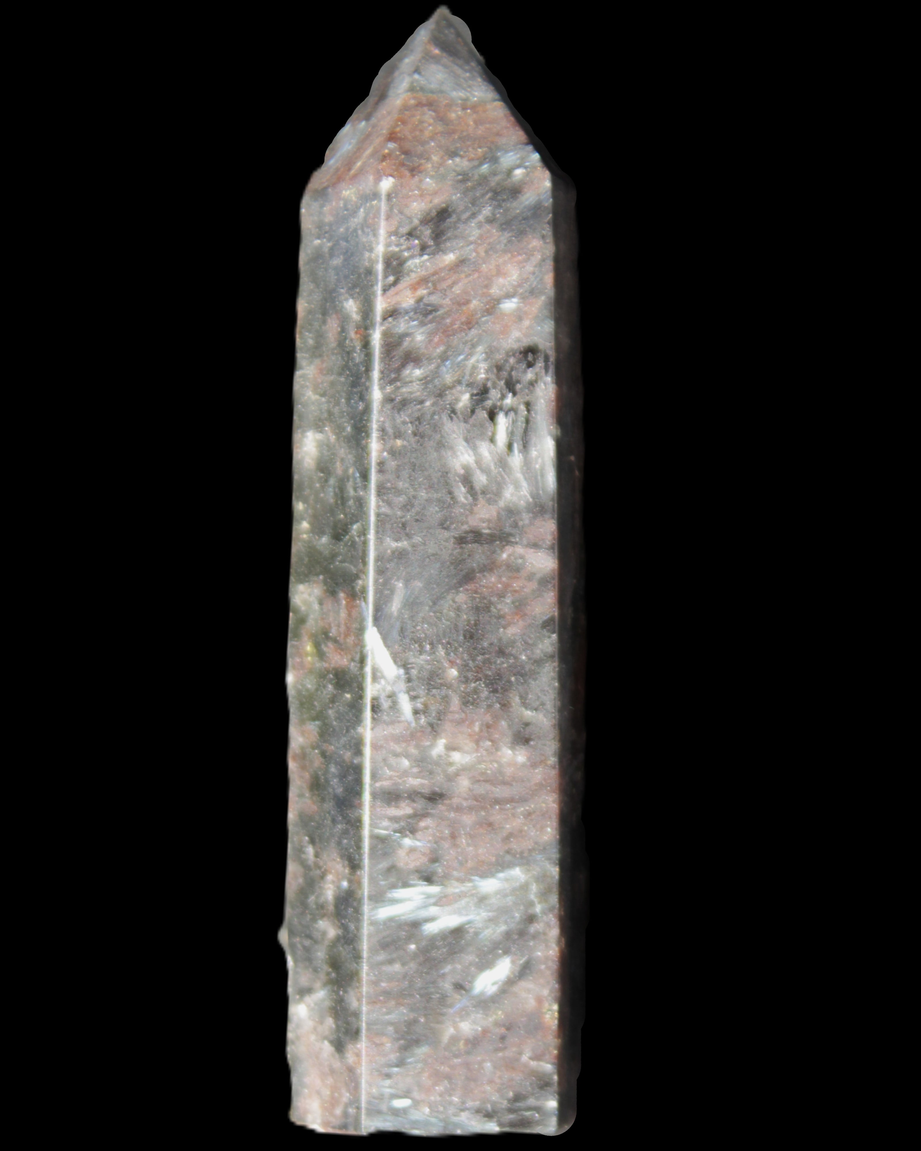 Astrophyllite wand 86mm 82g in sunlight - Rocks and Things Store