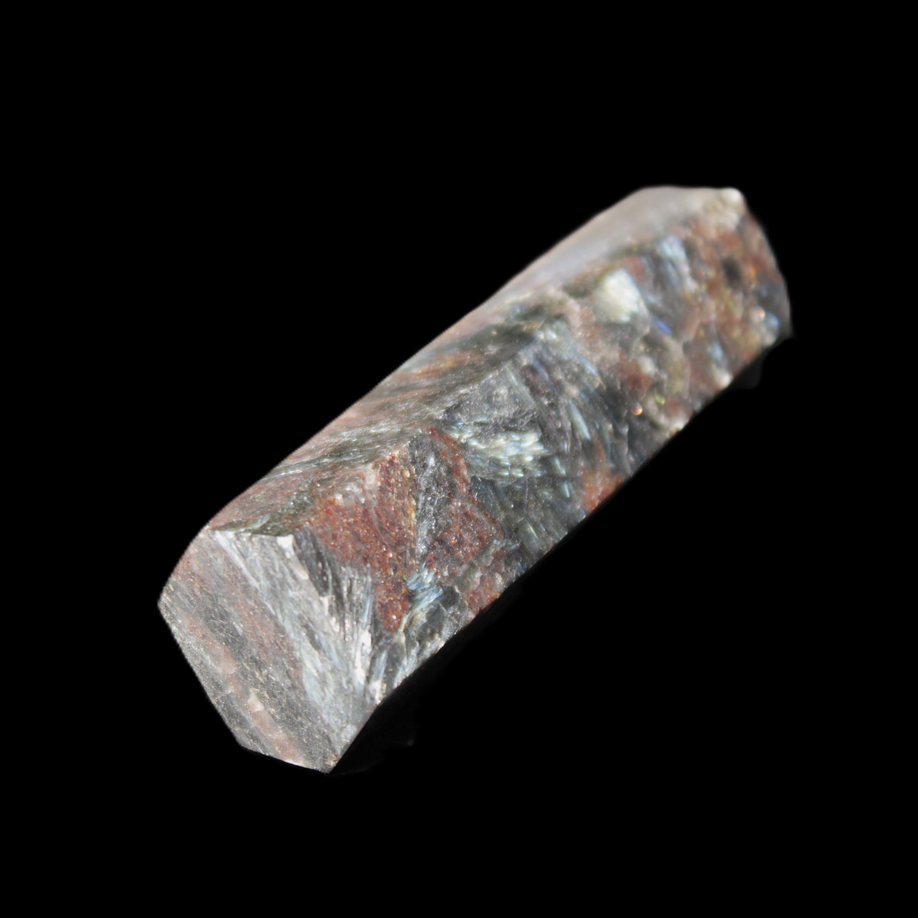 Astrophyllite wand 86mm 82g in sunlight - Rocks and Things Store