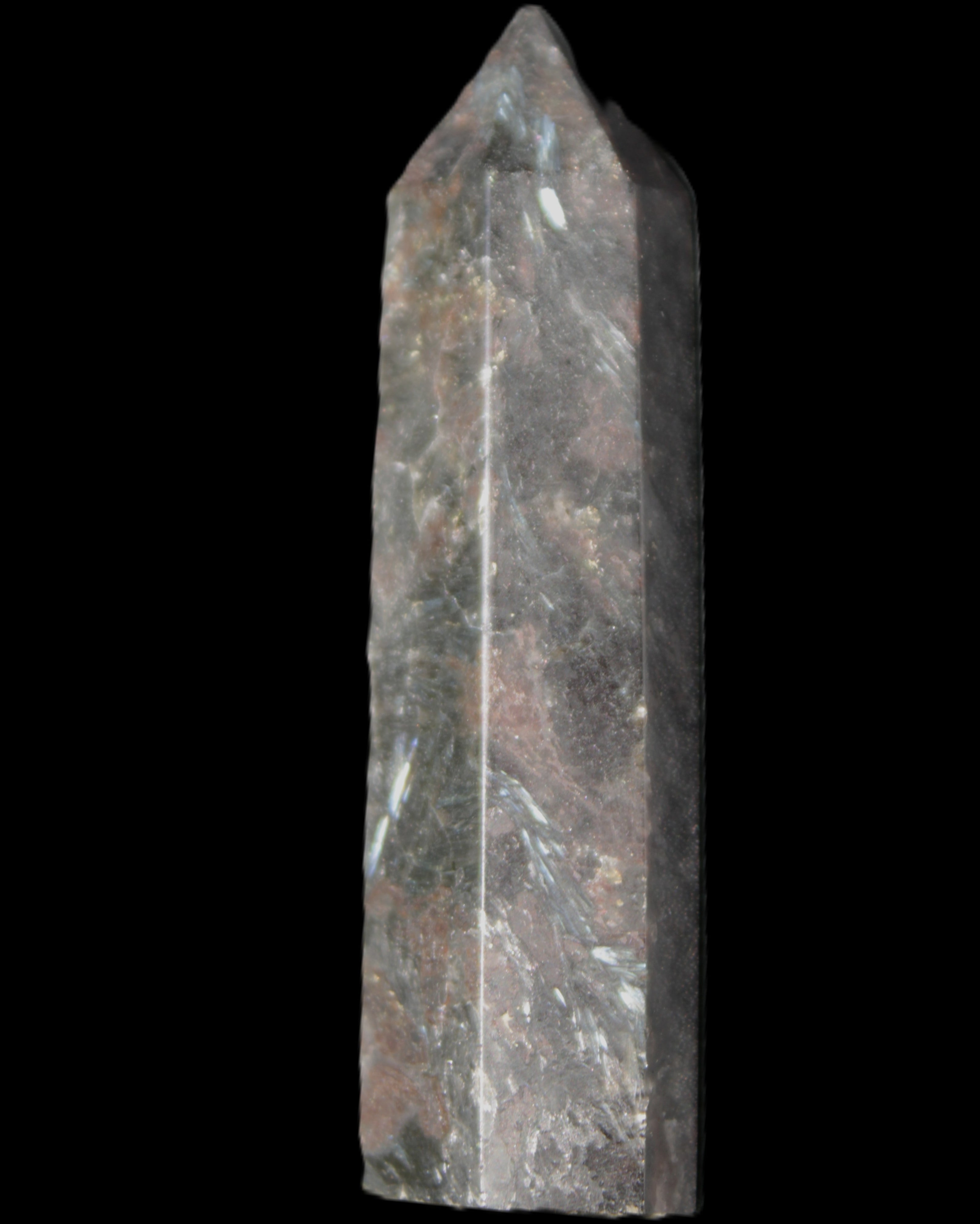 Astrophyllite wand 86mm 82g in sunlight - Rocks and Things Store