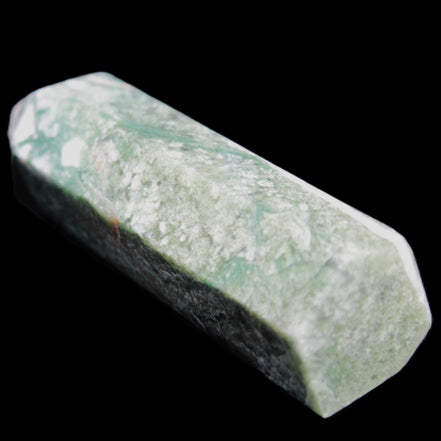 Moss Agate wand 91mm 88g in sunlight - Rocks and Things Store