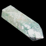 Moss Agate wand 91mm 88g in sunlight - Rocks and Things Store