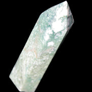 Moss Agate wand 91mm 88g in sunlight - Rocks and Things Store