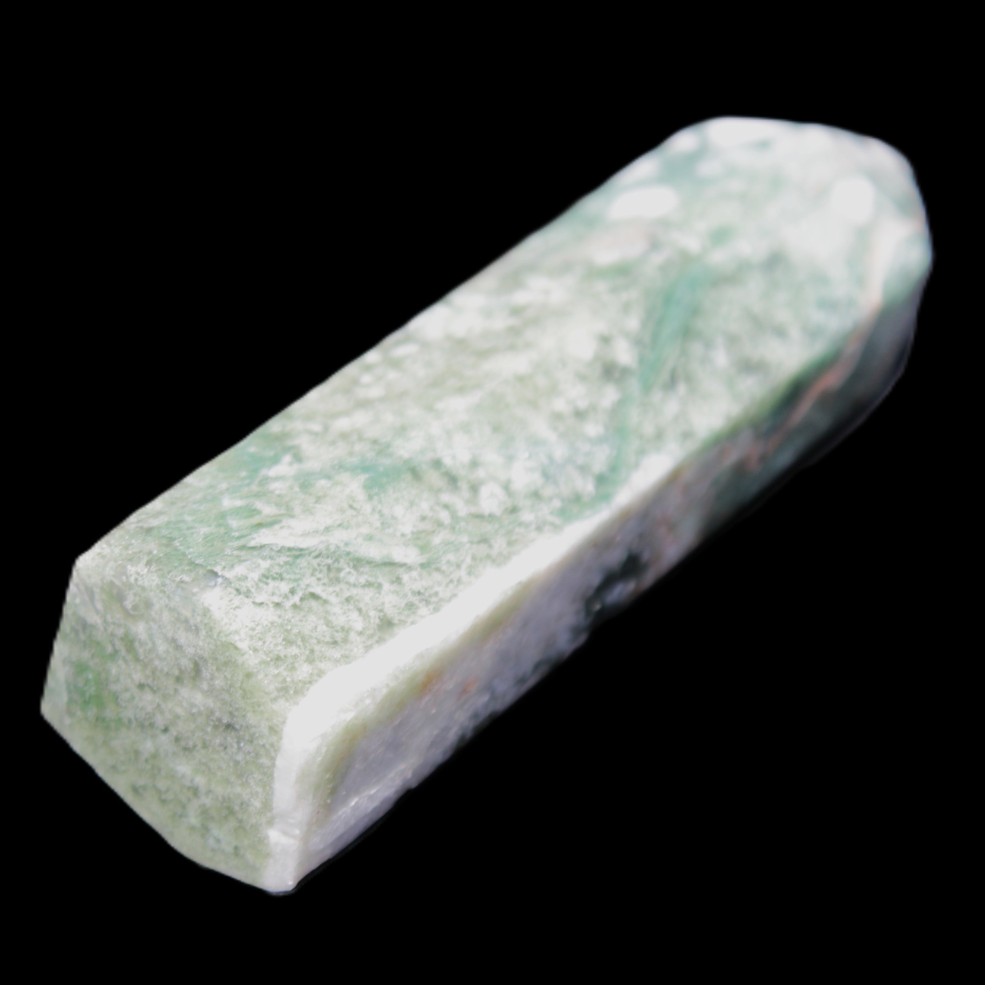 Moss Agate wand 91mm 88g in sunlight - Rocks and Things Store