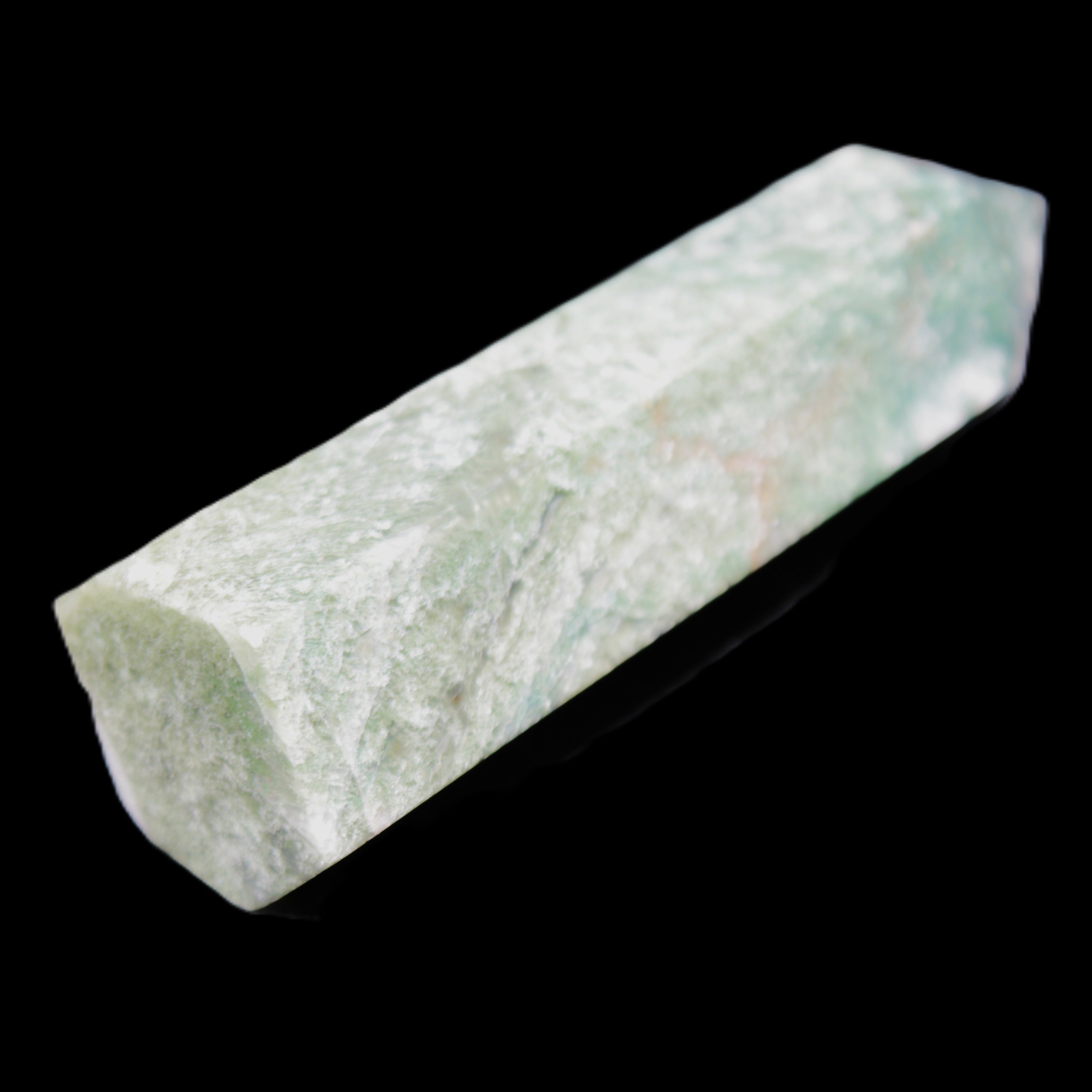 Moss Agate wand 91mm 88g in sunlight - Rocks and Things Store