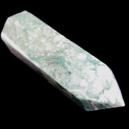 Moss Agate wand 91mm 88g in sunlight - Rocks and Things Store