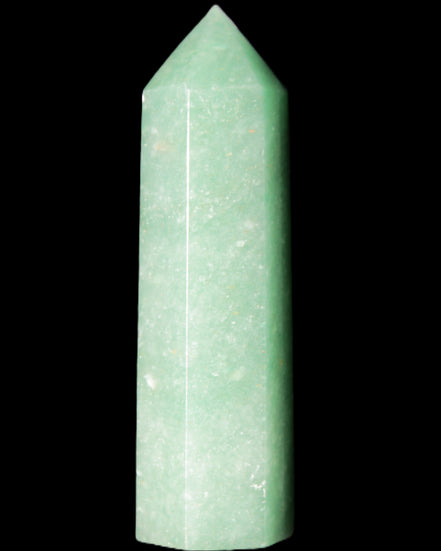 Green Aventurine wand 89mm 93g in sunlight - Rocks and Things Store