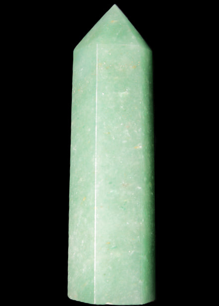 Green Aventurine wand 89mm 93g in sunlight - Rocks and Things Store