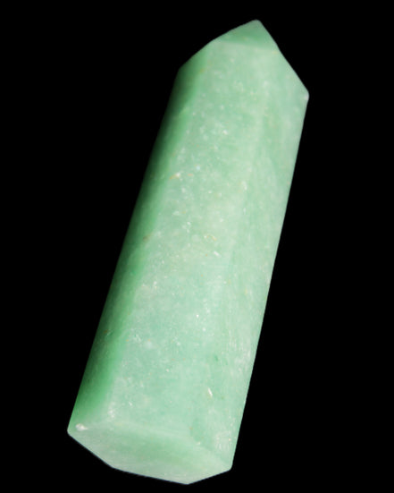 Green Aventurine wand 89mm 93g in sunlight - Rocks and Things Store