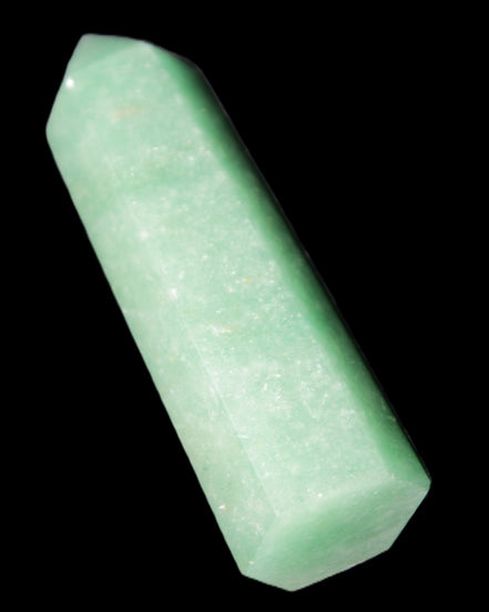 Green Aventurine wand 89mm 93g in sunlight - Rocks and Things Store