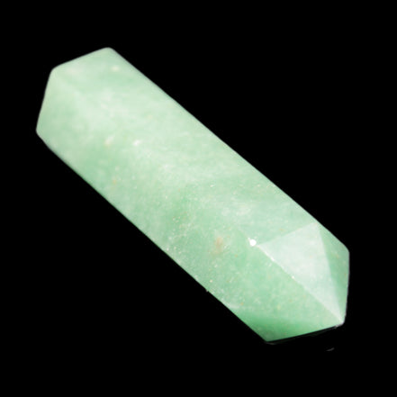 Green Aventurine wand 89mm 93g in sunlight - Rocks and Things Store