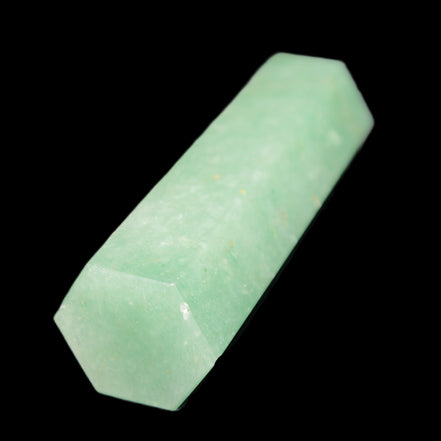 Green Aventurine wand 89mm 93g in sunlight - Rocks and Things Store