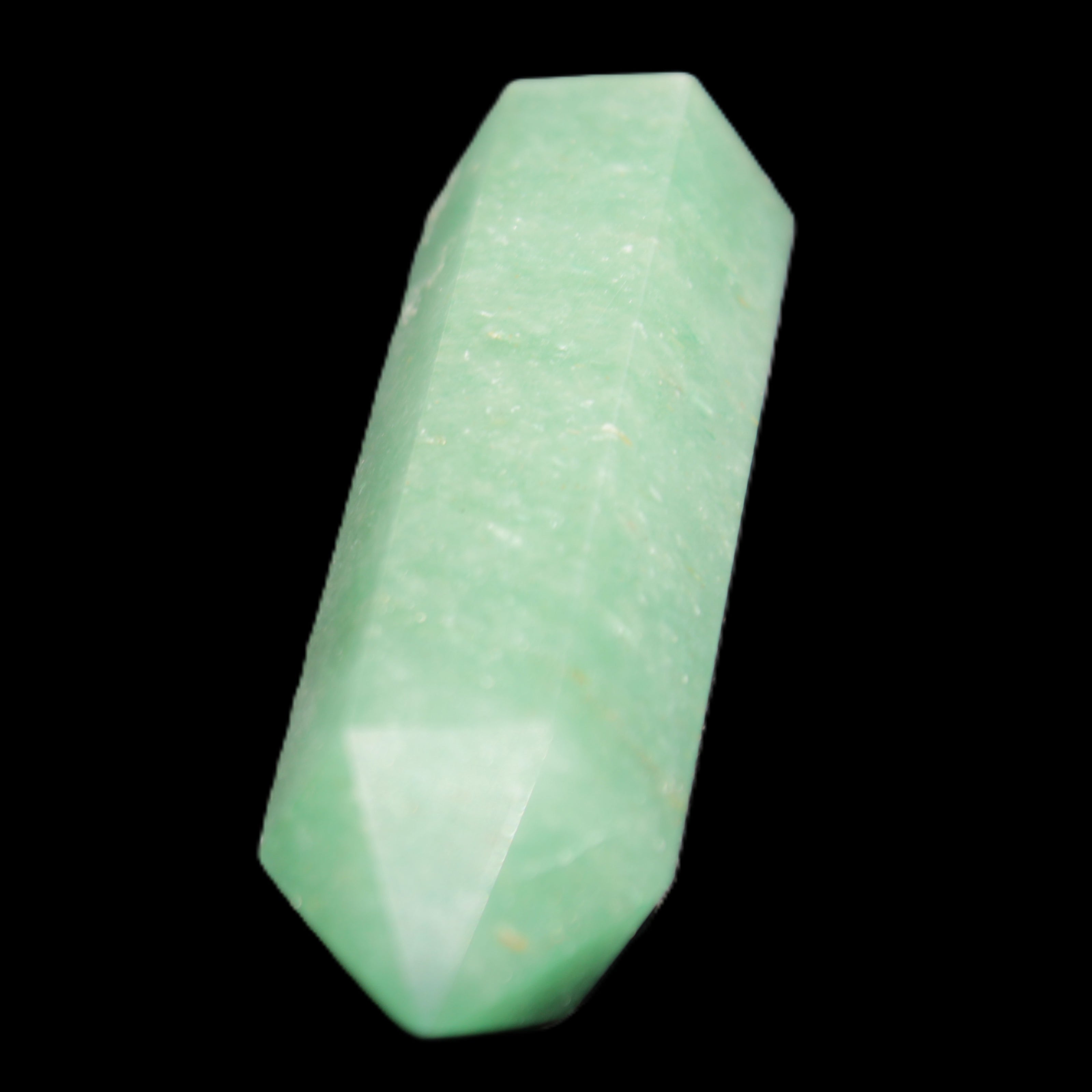 Green Aventurine wand 89mm 93g in sunlight - Rocks and Things Store