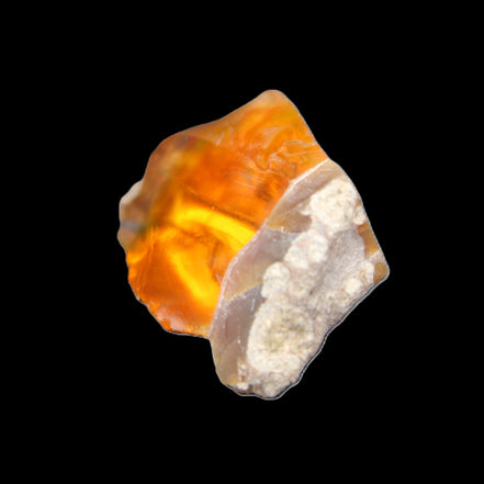 Oil Fire Black Opal from Ethiopia 16*21*7mm 16.6ct in sunlight - Rocks and Things Store