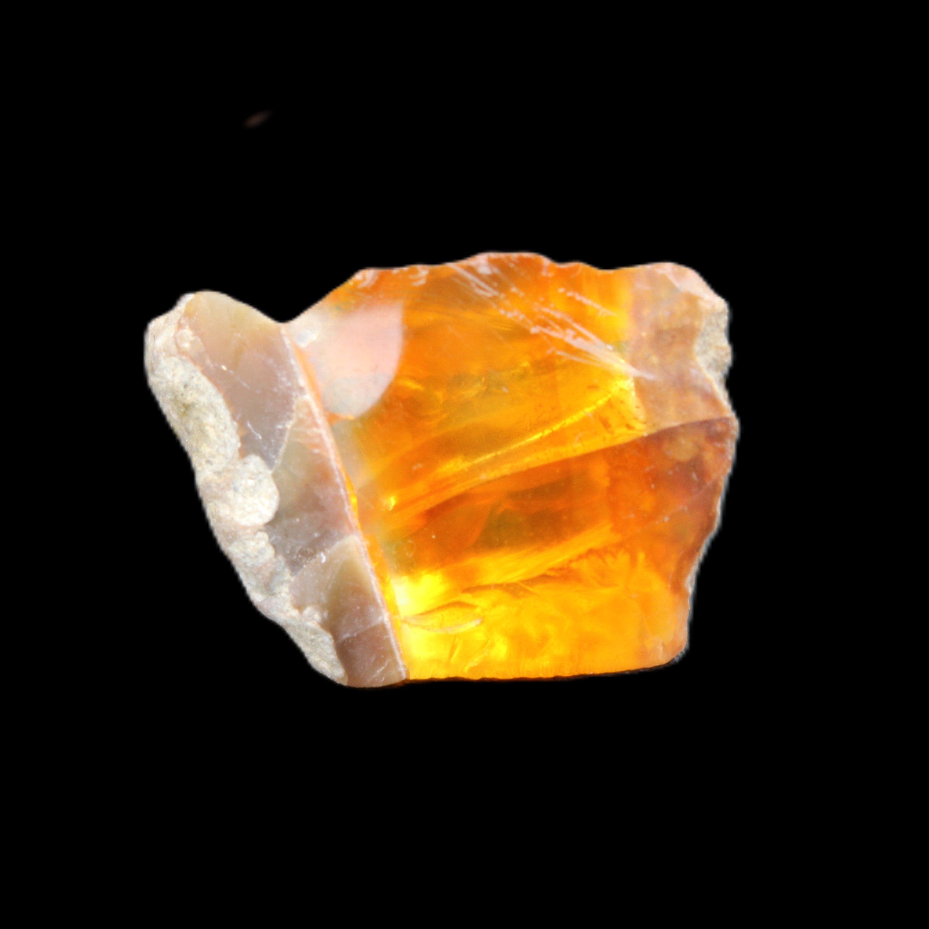 Oil Fire Black Opal from Ethiopia 16*21*7mm 16.6ct in sunlight - Rocks and Things Store