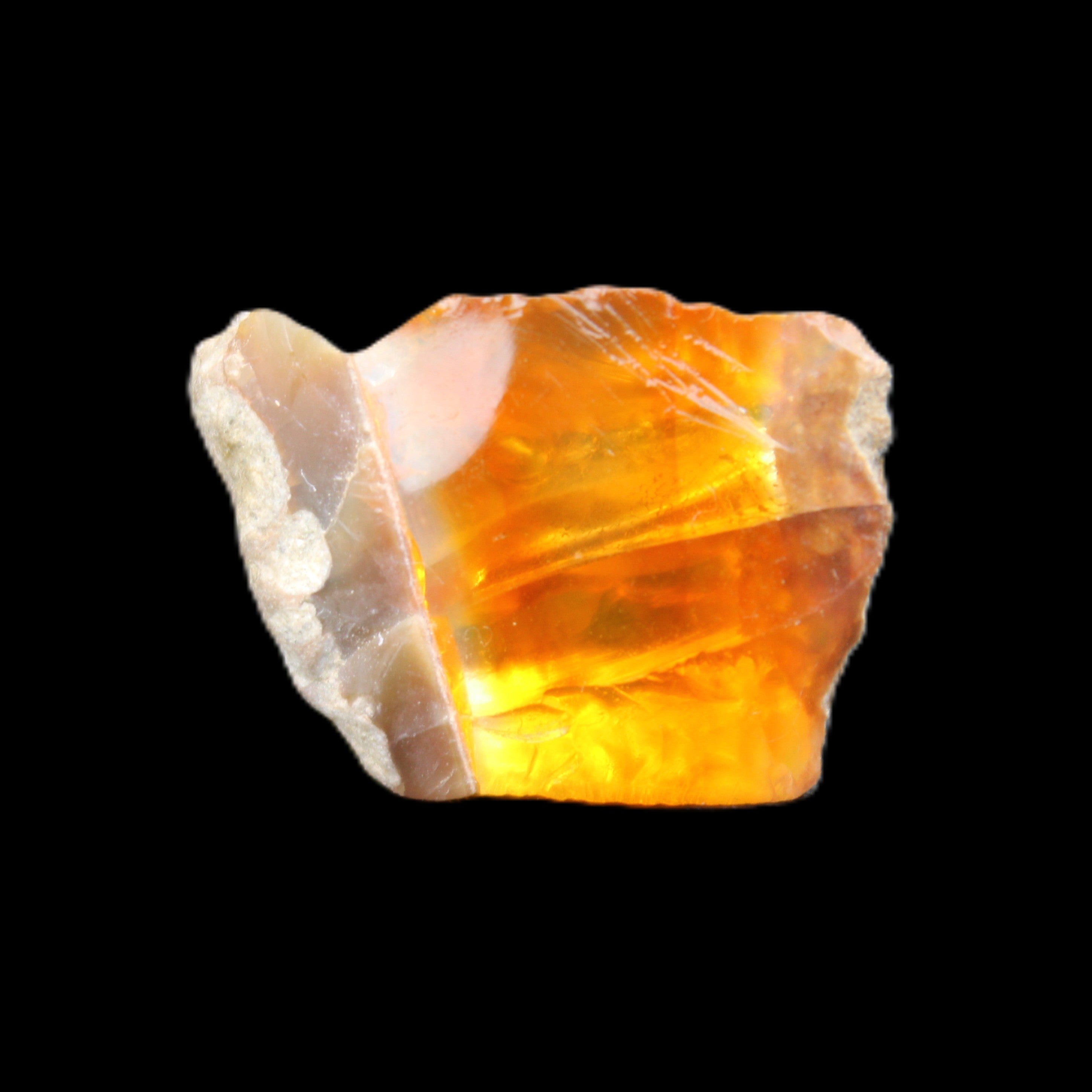 Oil Fire Black Opal from Ethiopia 16*21*7mm 16.6ct in sunlight - Rocks and Things Store