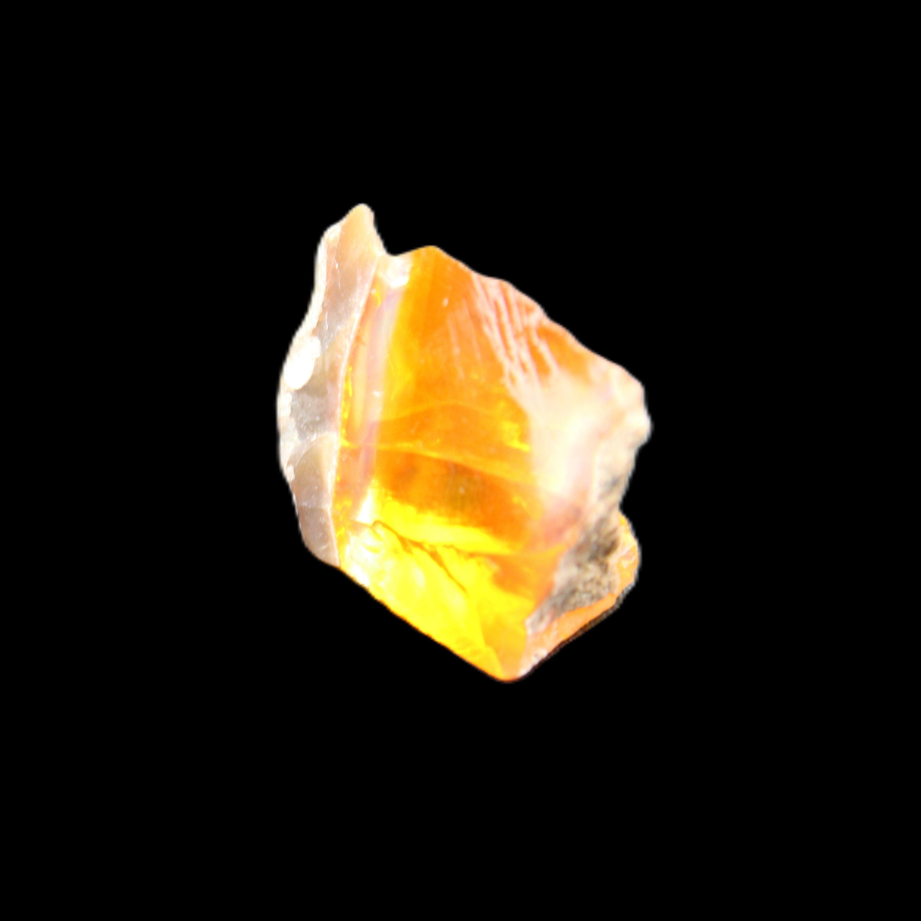 Oil Fire Black Opal from Ethiopia 16*21*7mm 16.6ct in sunlight - Rocks and Things Store