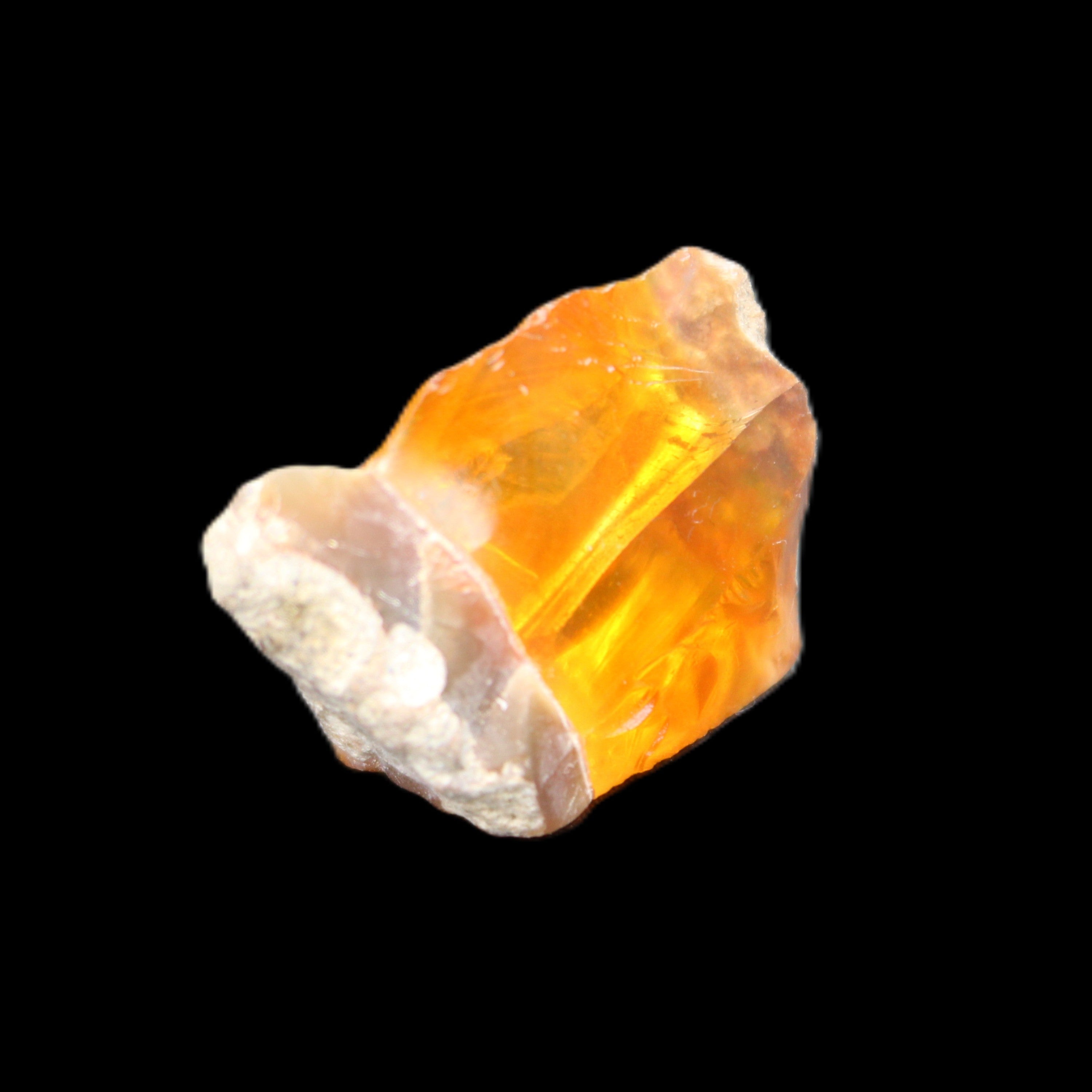 Oil Fire Black Opal from Ethiopia 16*21*7mm 16.6ct in sunlight - Rocks and Things Store