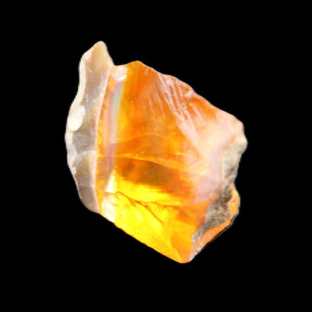 Oil Fire Black Opal from Ethiopia 16*21*7mm 16.6ct in sunlight - Rocks and Things Store