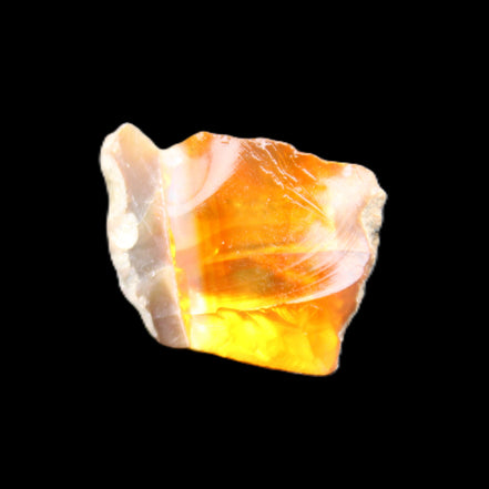 Oil Fire Black Opal from Ethiopia 16*21*7mm 16.6ct in sunlight - Rocks and Things Store