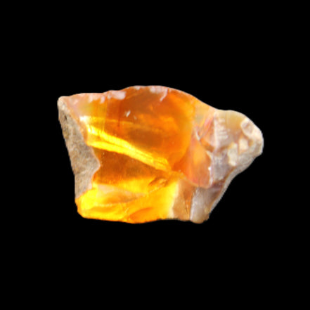 Oil Fire Black Opal from Ethiopia 16*21*7mm 16.6ct in sunlight - Rocks and Things Store