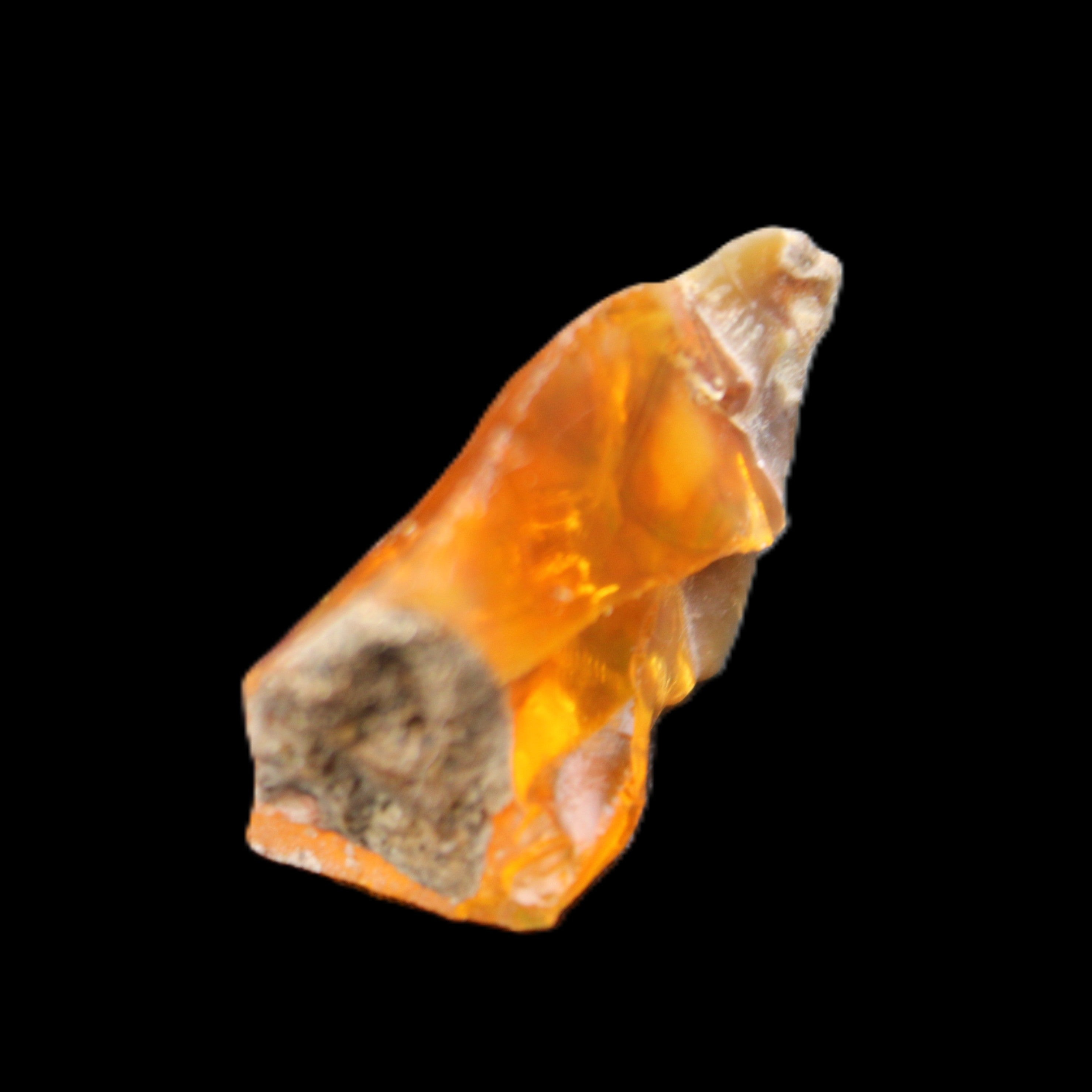 Oil Fire Black Opal from Ethiopia 16*21*7mm 16.6ct in sunlight - Rocks and Things Store