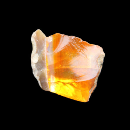 Oil Fire Black Opal from Ethiopia 16*21*7mm 16.6ct in sunlight - Rocks and Things Store