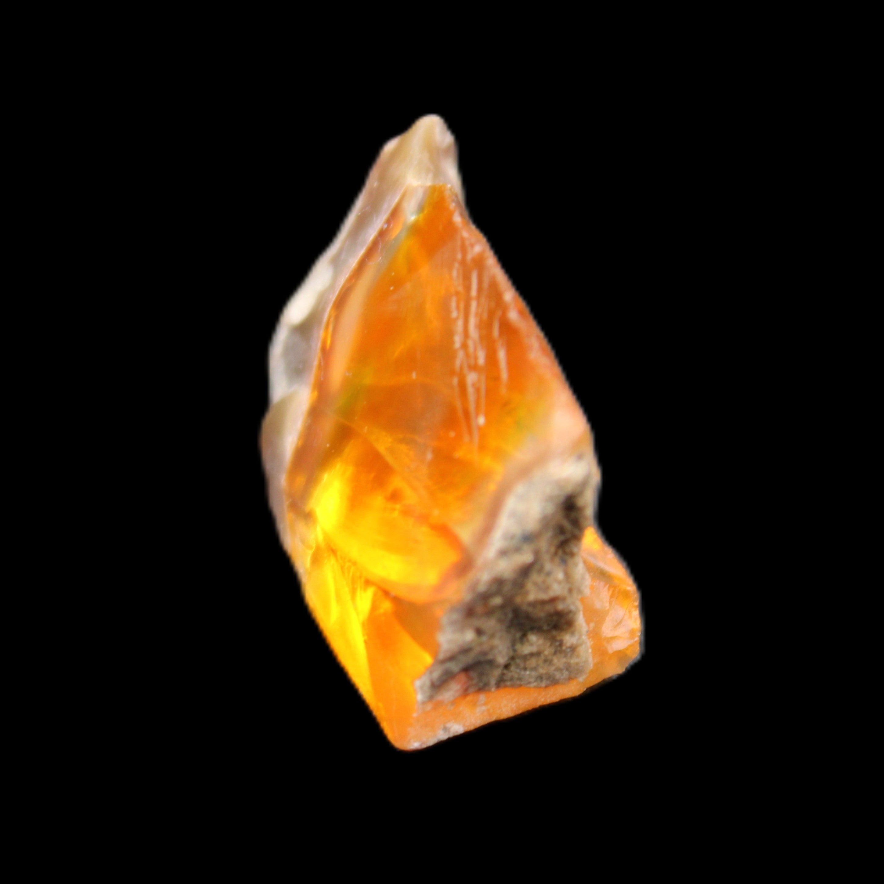 Oil Fire Black Opal from Ethiopia 16*21*7mm 16.6ct in sunlight - Rocks and Things Store