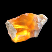 Oil Fire Black Opal from Ethiopia 16*21*7mm 16.6ct in sunlight - Rocks and Things Store