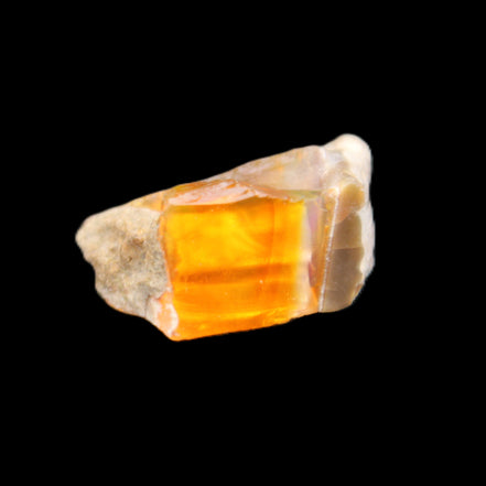 Oil Fire Black Opal from Ethiopia 16*21*7mm 16.6ct in sunlight - Rocks and Things Store