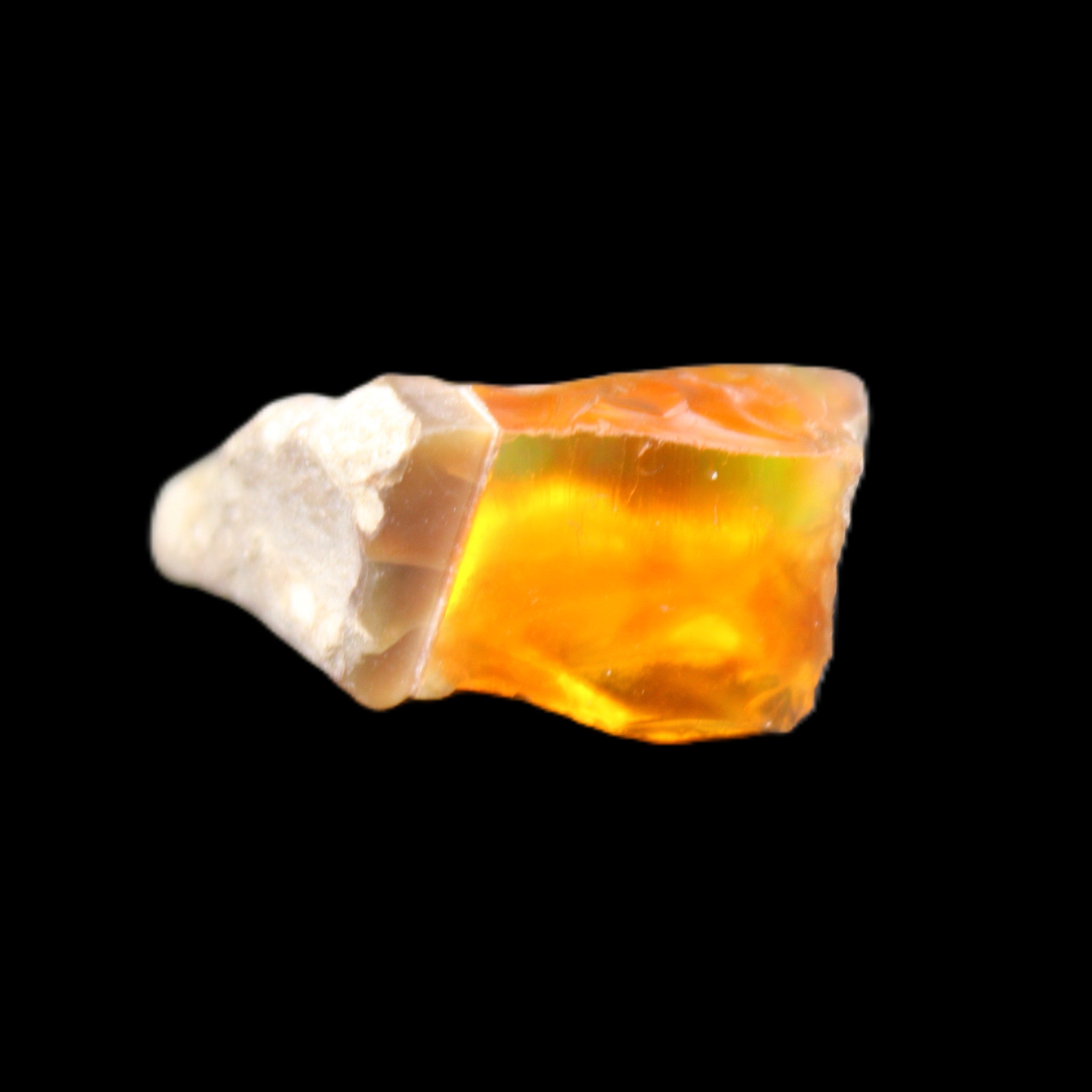 Oil Fire Black Opal from Ethiopia 16*21*7mm 16.6ct in sunlight - Rocks and Things Store