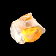 Oil Fire Black Opal from Ethiopia 16*21*7mm 16.6ct in sunlight - Rocks and Things Store