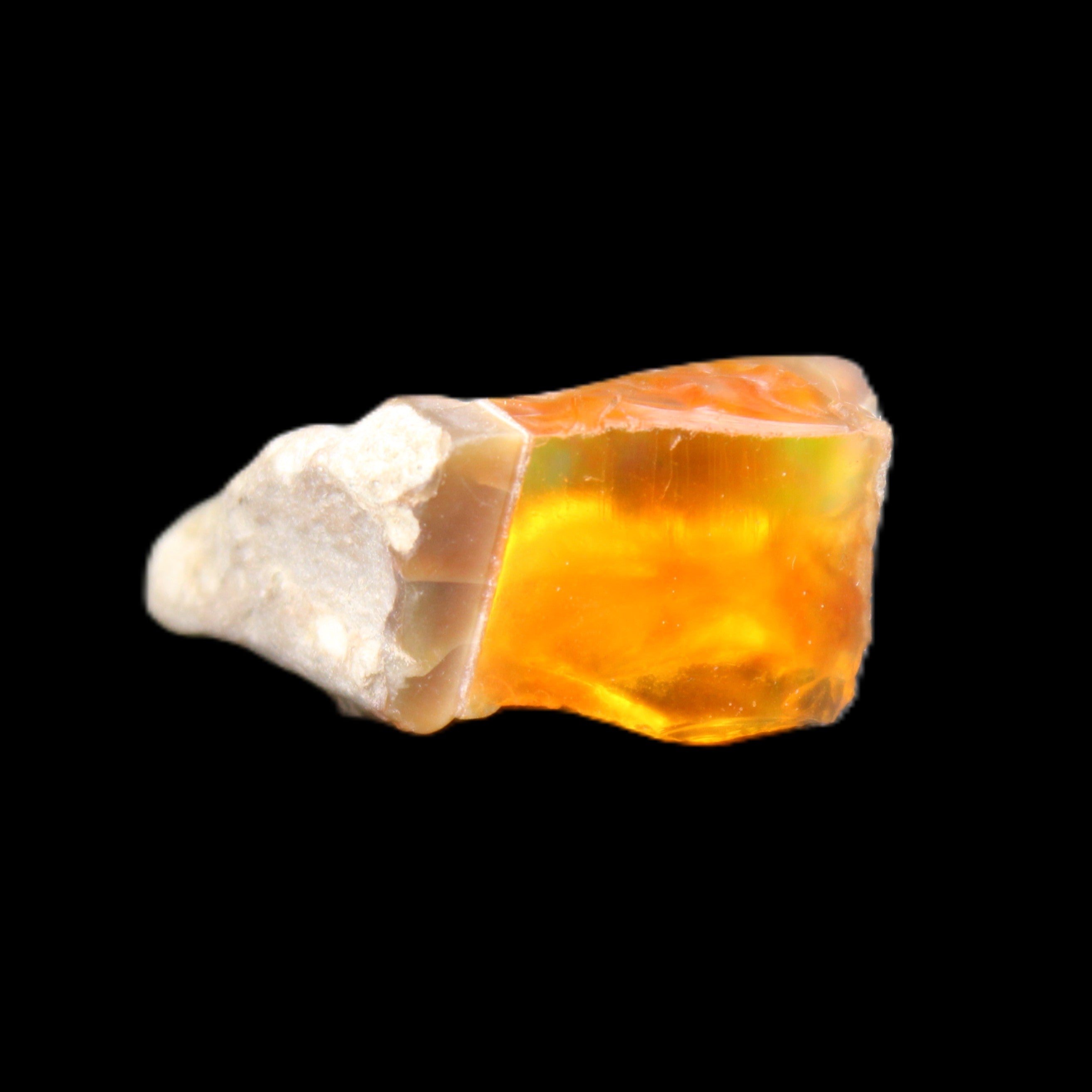 Oil Fire Black Opal from Ethiopia 16*21*7mm 16.6ct in sunlight - Rocks and Things Store