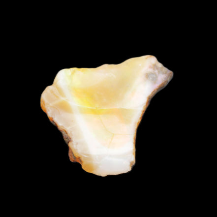 Natural Oil Fire Black Opal from Ethopia 22mm 15.0ct in sunlight - Rocks and Things Store