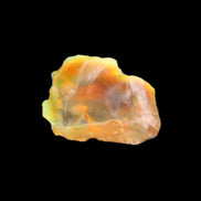 Oil Fire Black Opal from Ethiopia 21mm 14.3ct in sunlight - Rocks and Things Store