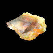 Oil Fire Black Opal from Ethiopia 21mm 14.3ct in sunlight - Rocks and Things Store