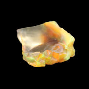 Oil Fire Black Opal from Ethiopia 21mm 14.3ct in sunlight - Rocks and Things Store