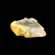 Oil Fire Black Opal from Ethiopia 21mm 14.3ct in sunlight - Rocks and Things Store