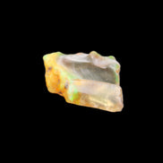 Oil Fire Black Opal from Ethiopia 21mm 14.3ct in sunlight - Rocks and Things Store