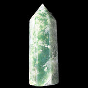 Moss Agate wand 64mm 44g in sunlight - Rocks and Things Store