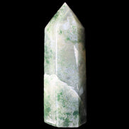 Moss Agate wand 64mm 44g in sunlight - Rocks and Things Store