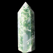 Moss Agate wand 64mm 44g in sunlight - Rocks and Things Store