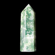 Moss Agate wand 64mm 44g in sunlight - Rocks and Things Store