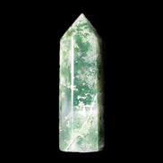Moss Agate wand 64mm 44g in sunlight - Rocks and Things Store