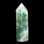 Moss Agate wand 64mm 44g in sunlight - Rocks and Things Store