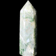 Moss Agate wand 64mm 44g in sunlight - Rocks and Things Store