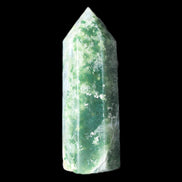 Moss Agate wand 64mm 44g in sunlight - Rocks and Things Store
