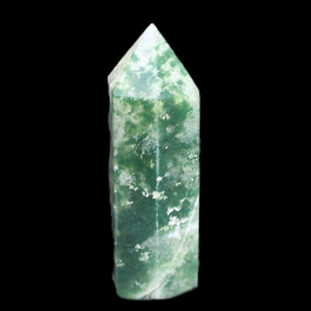 Moss Agate wand 64mm 44g in sunlight - Rocks and Things Store