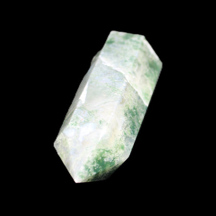 Moss Agate wand 64mm 44g in sunlight - Rocks and Things Store